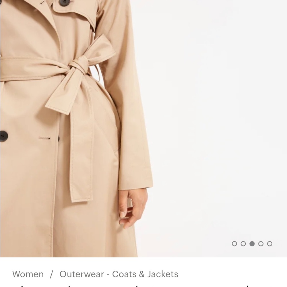 Everlane Women's Classic Tan Trench Coat - Picture 2 of 7